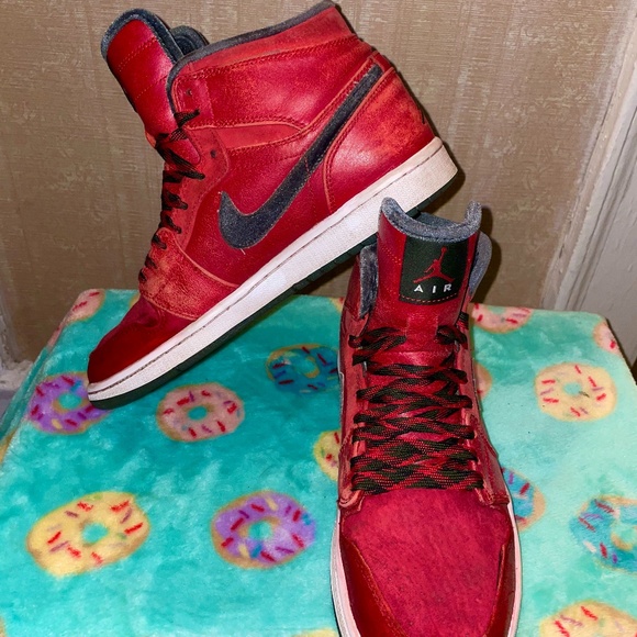 Nike Air Jordan 1 Retro Premium Red GUCCI (2013) main image 13